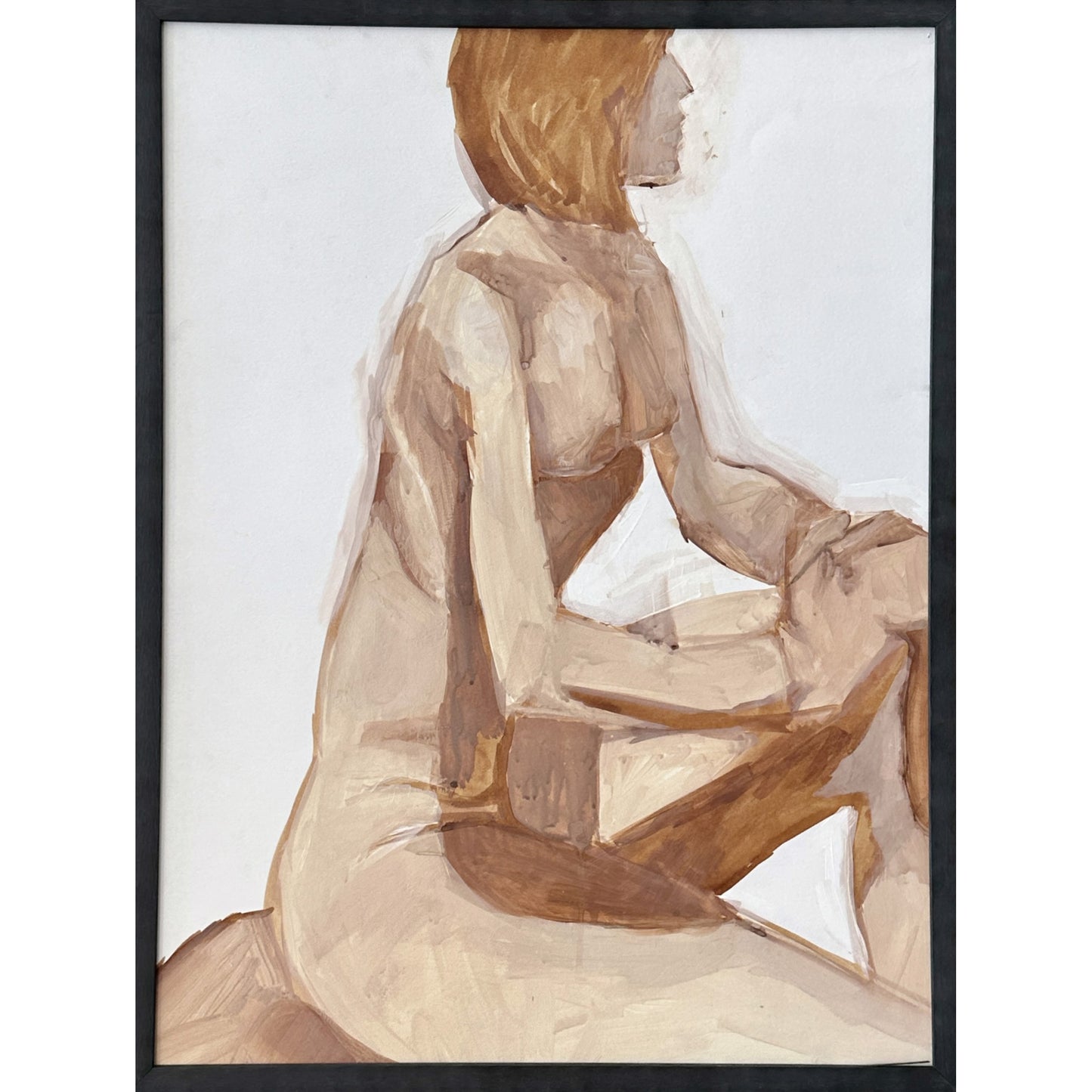 Seated Female Profile - 18x24