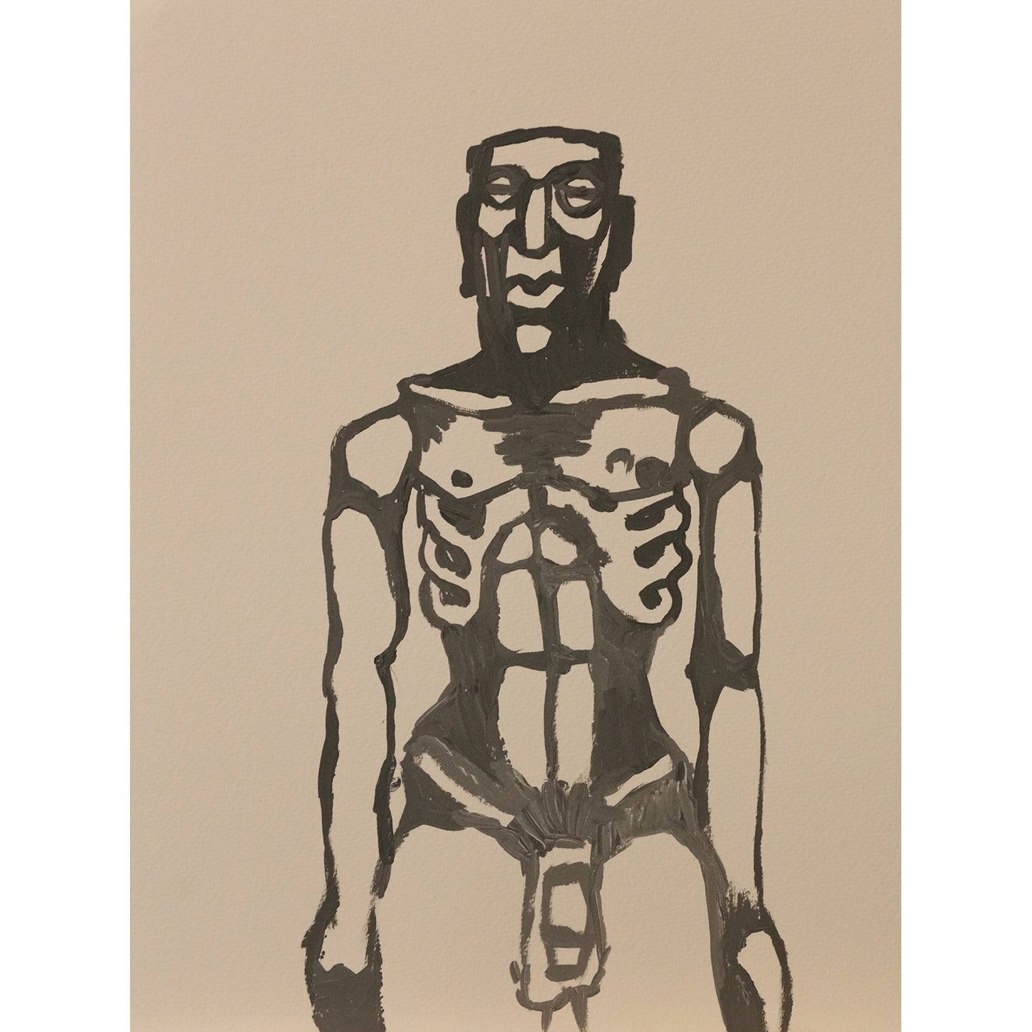 Male Figure in Ink 003 - 9x12