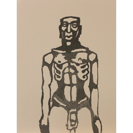 Male Figure in Ink 003 - 9x12