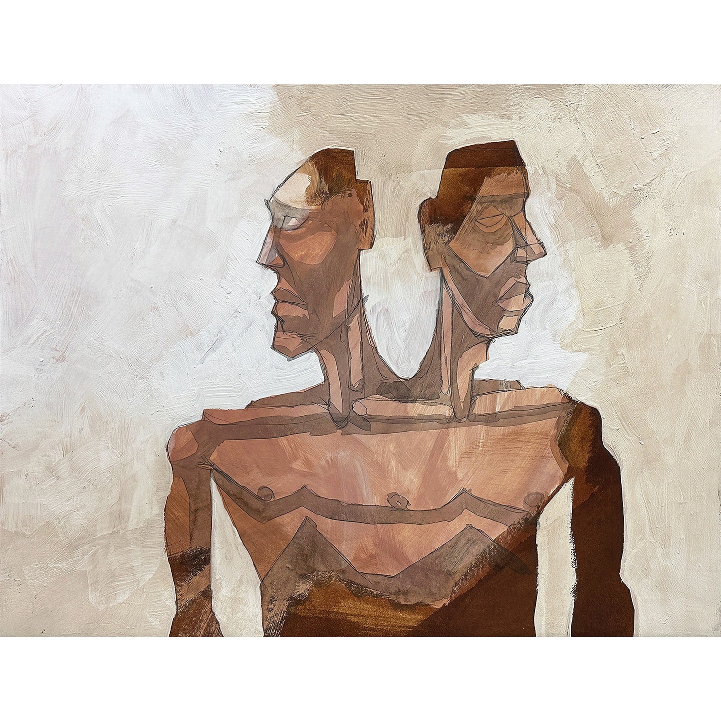 Double Male Figure - 14x11